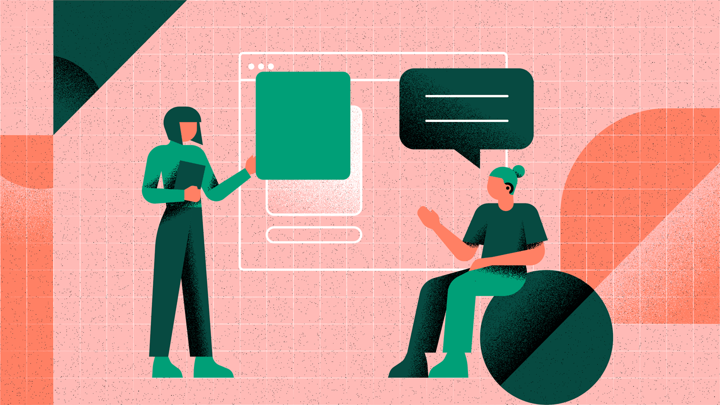 An abstract illustration representing a team defining their governance processes